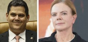 Gleisi mira Alcolumbre como inimigo interno
