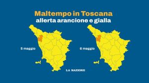 Maltempo in Toscana, prolungata l’allerta gialla-arancione. I comuni coinvolti