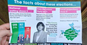 Greens' own volunteers rebel over controversial leaflets and refuse to deliver them