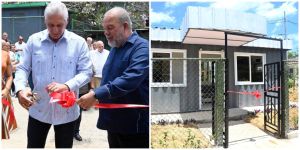 ¡Los castristas dieron dos casas hechas con contenedores!