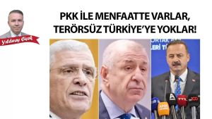 PKK ile menfaatte varlar, Terörsüz Türkiye'ye yoklar!