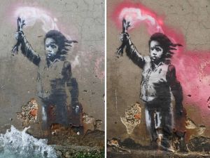 Se Banksy l'anticapitalista è salvato da una banca