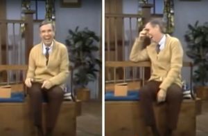 Mister Rogers’ crew once pranked him during his opening song. His reaction was so very him.