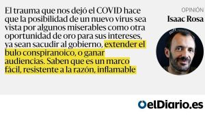 No pienses en una pandemia