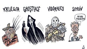 Krueger, Ghostface, Voorhees y Simón