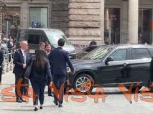 Rubio arriva a Palazzo Chigi per incontrare Meloni