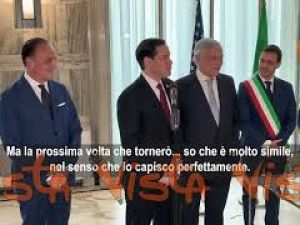 Rubio: La prossima volta farò un discorso in italiano, lo sto imparando