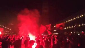 Venezia Calcio in Serie A, la festa dei tifosi a San Marco dopo l'ultima vittoria