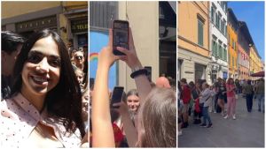 Mamme in coda dall’alba con i figli: New Martina, delirio per il nuovo negozio. E il cellulare diventa feticcio