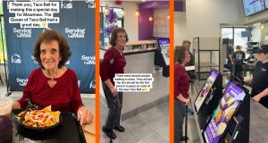 Grandma battling cancer has wish granted by becoming new Taco Bell’s first patron
