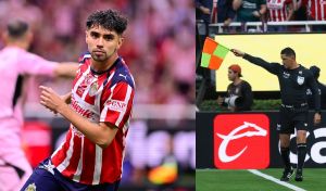 ¡El drama llega al Akron! Anulan primer gol de Chivas por fuera de lugar polémico