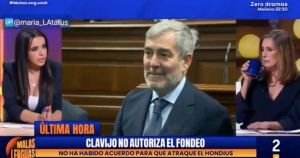 Sarah Santaolalla liquida en pocas palabras a Clavijo: 