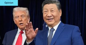 Trump heads to China weak and embarrassed