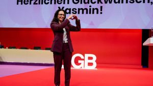 DGB-Chefin Fahimi mit großer Mehrheit bestätigt