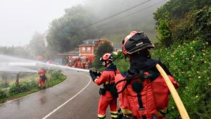 El despliegue de la UME en Valdés y Tineo, con 370 militares y más de 100 vehículos: 