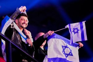 Despite anti-Israel chants in arena, Israel’s Noam Bettan advances to Eurovision final