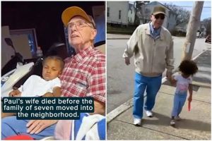 Family of 7 takes in 82-year-old widower neighbor as their new ‘grandpa’