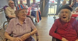 Norfolk care home remembers VE Day with 1940s themed tea party