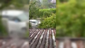 Allerta meteo, la violenta grandinata su Monfalcone e l'Isontino