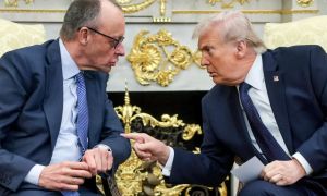 Merz in Trump govorila v bolj spravljivem tonu