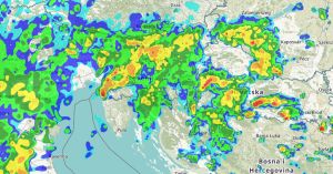 FOTO Pogledajte što ide prema Hrvatskoj: Upaljeni alarmi, prijete bujične poplave