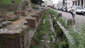 Erba alta al Teatro romano di Trieste, la Soprintendenza: «Presto sarà eseguito lo sfalcio»