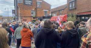 Migrant protest in Norfolk town dubbed a success as hundreds turn out
