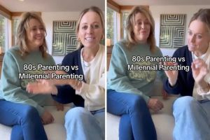 Millennial mom is stunned when grandma compares parenting in the 80s to now