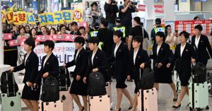 Time feminino da Coreia do Norte volta ao Sul após sete anos