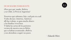 De mi madre inmigrante