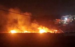Settlers said to torch Palestinian fields, block fire trucks from reaching scene
