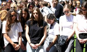 Slovo od umorjenega najstnika in protesti za prevzem odgovornosti