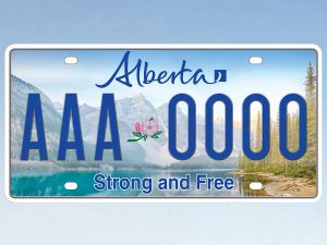 Bell: Strong and Free — new Alberta licence plate in September, new road signs coming