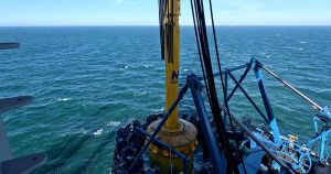 Foundations for turbines of world's largest offshore wind farm installed