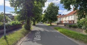 Road closed after crash as air ambulance lands at primary school