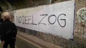 ‘ZOG’: Antisemitic graffiti at Arsenal stadium after UK team unveils Israeli-founded sponsor