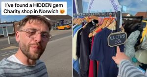 Content creator with more than 400k followers explores 'hidden gem' charity shop