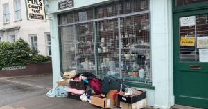 Council warning after huge pile left outside closed charity shop
