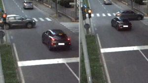 Passa col rosso a tutta velocità, schianto all’incrocio evitato per un soffio: il video è da brividi