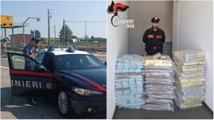 Voghera: bloccato un furgone stipato con 320 chili di hashish