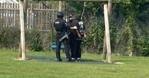 Armed police called to reports of a man with a gun... which turned out to be a toy