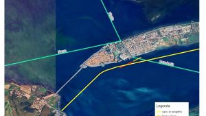 Elettrodotto in laguna, Casamenti: 