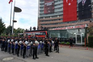 Turkish police storm opposition party’s offices, fire tear gas and rubber bullets