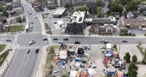There are strong feelings directed at homeless people living in tents