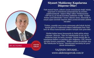 Siyaset Mahkeme Kapılarına Düşerse Ölür!