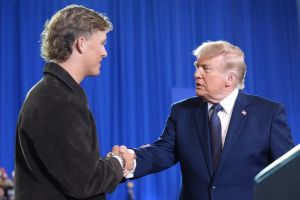 Greene: Giants quarterback Jaxson Dart gets penalty flag for supporting President Trump