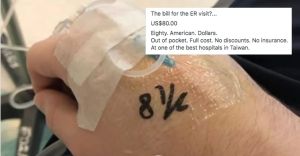He went to the ER in Taiwan, then his ‘Horrors of Socialized Medicine’ post went viral