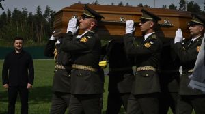 Ukraine reburies Nazi collaborator with state honors, drawing Israeli condemnation