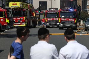 Fire ravages major kosher supermarket in London’s Golders Green, electrical fault blamed