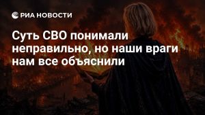 Суть СВО понимали неправильно, но наши враги нам все объяснили